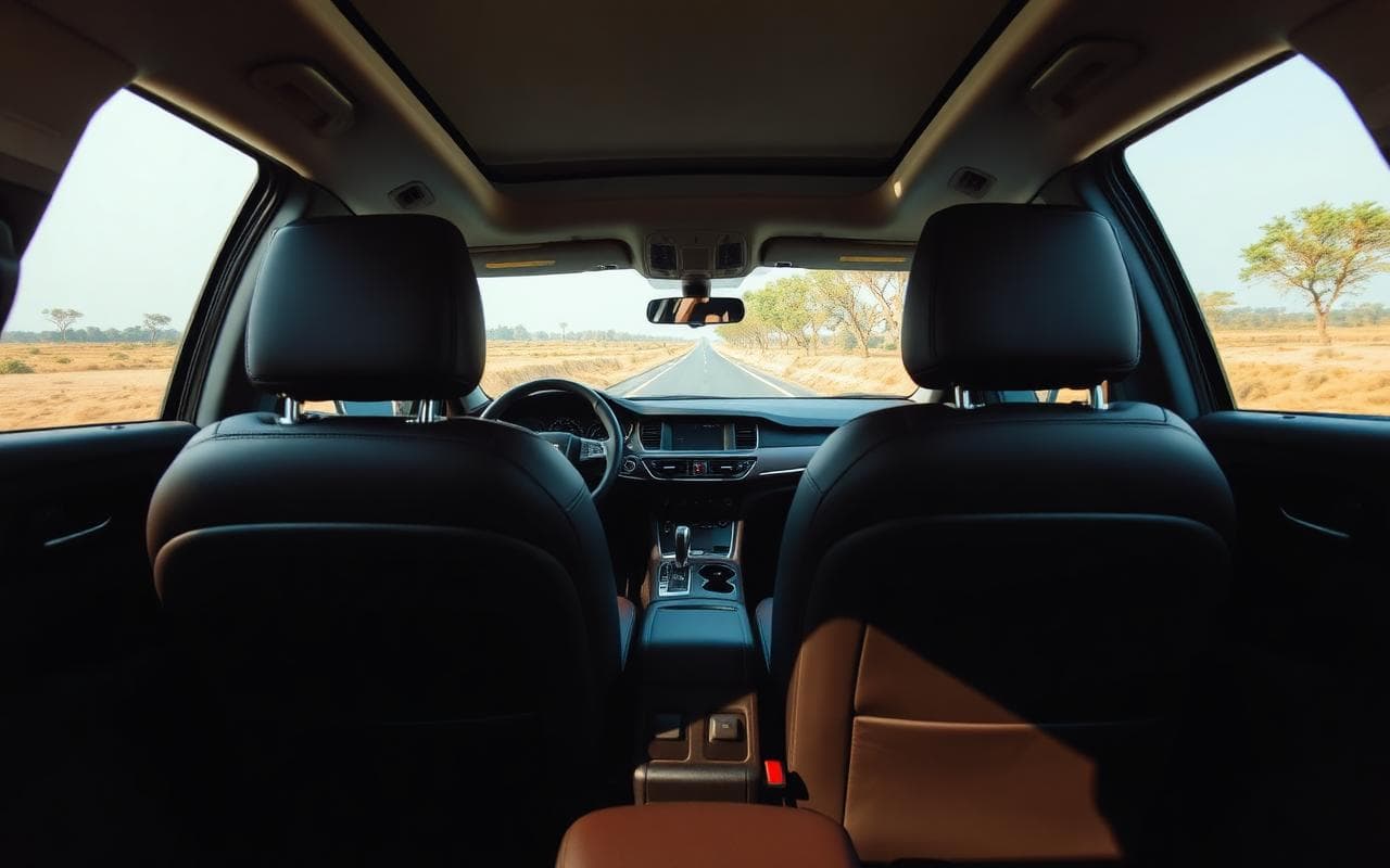 Clean vehicle interior for comfortable travel